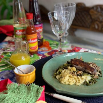 Arroz de pato com tucupi e jambu